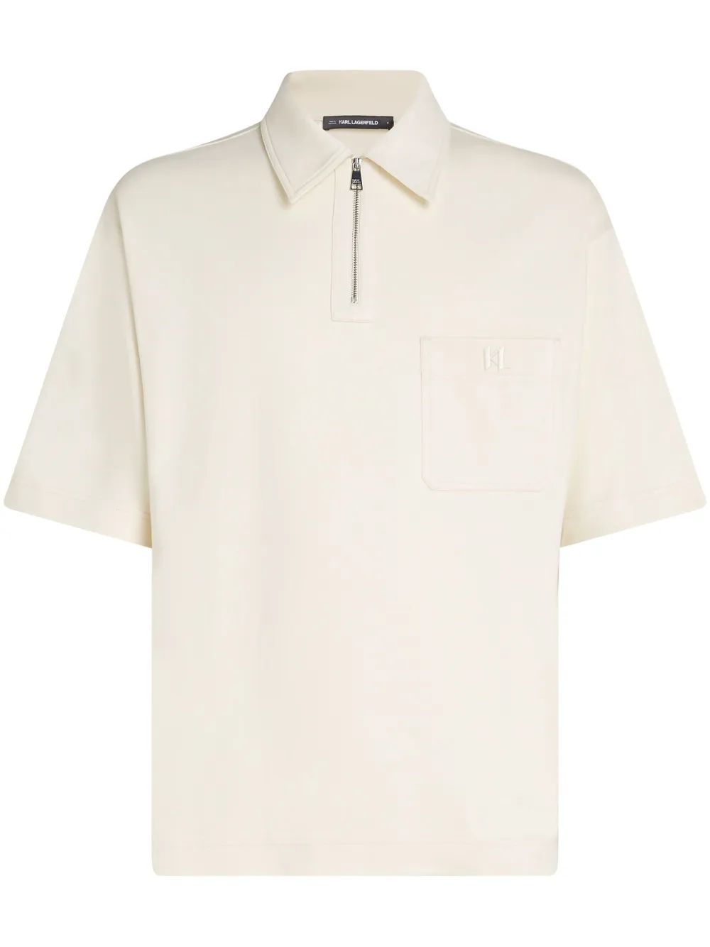 logo-embroidered polo shirt