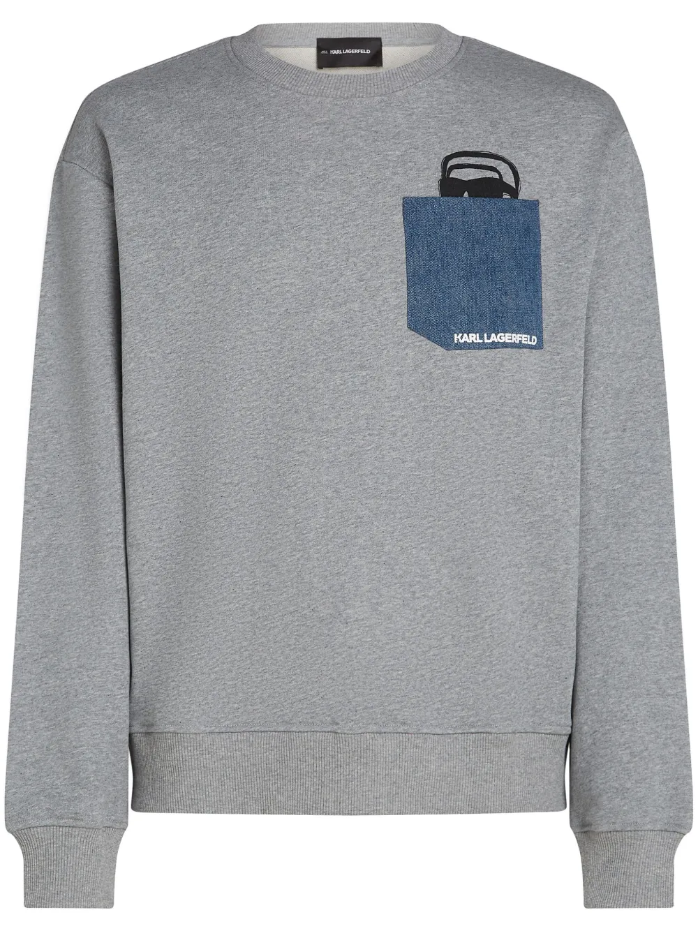 Ikon denim-pocket sweatshirt