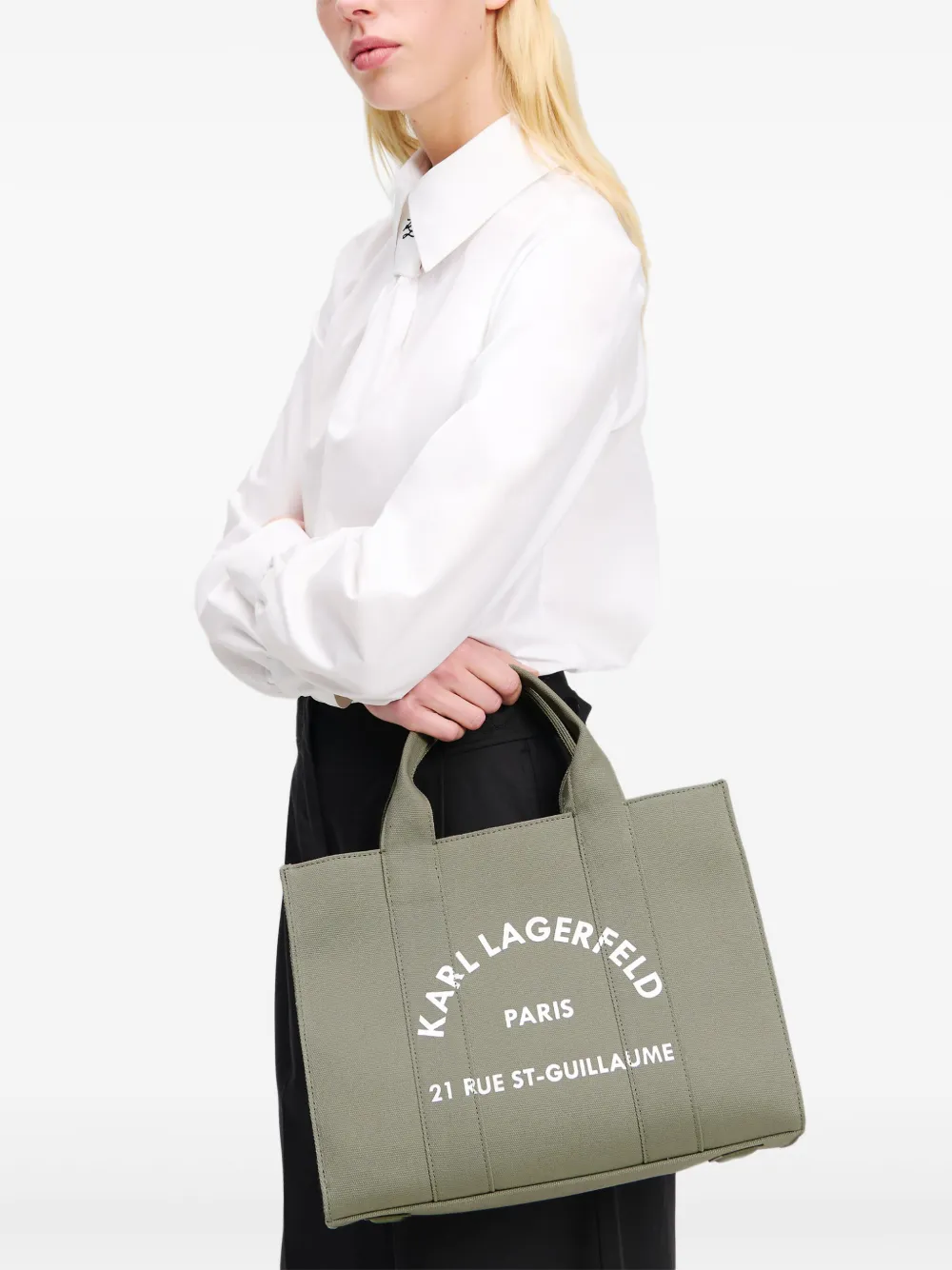 Karl Lagerfeld Medium Rue St-Guillaume shopper - Groen