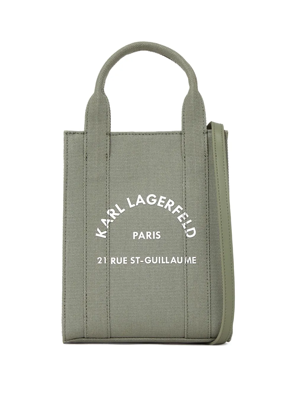 Karl Lagerfeld Rue St-Guillaume kleine vierkante shopper Groen