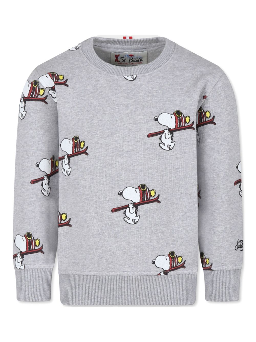 MC2 Saint Barth Kids x Peanuts sweater met print Grijs