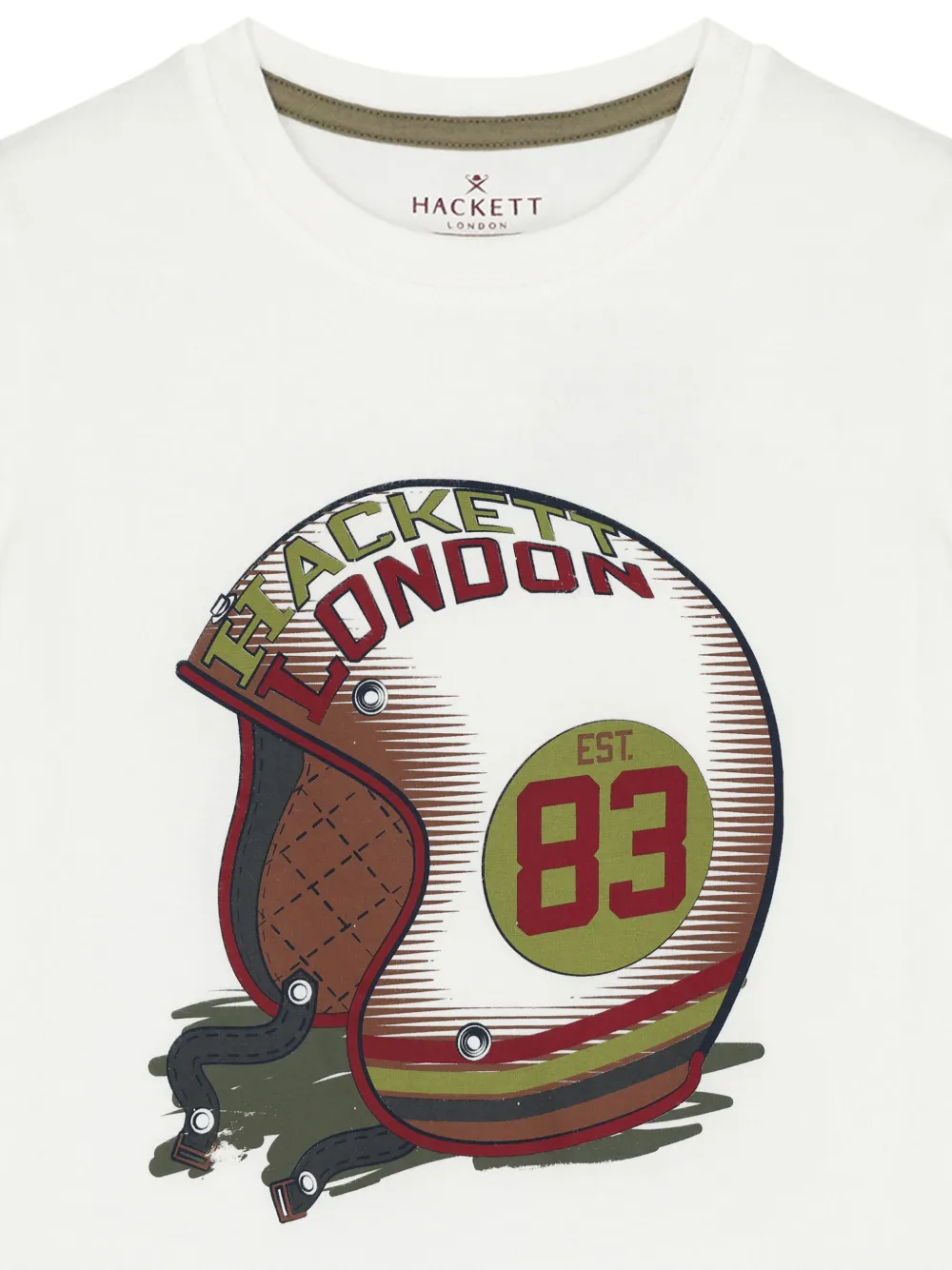 Hackett Kids T-shirt met logoprint Wit