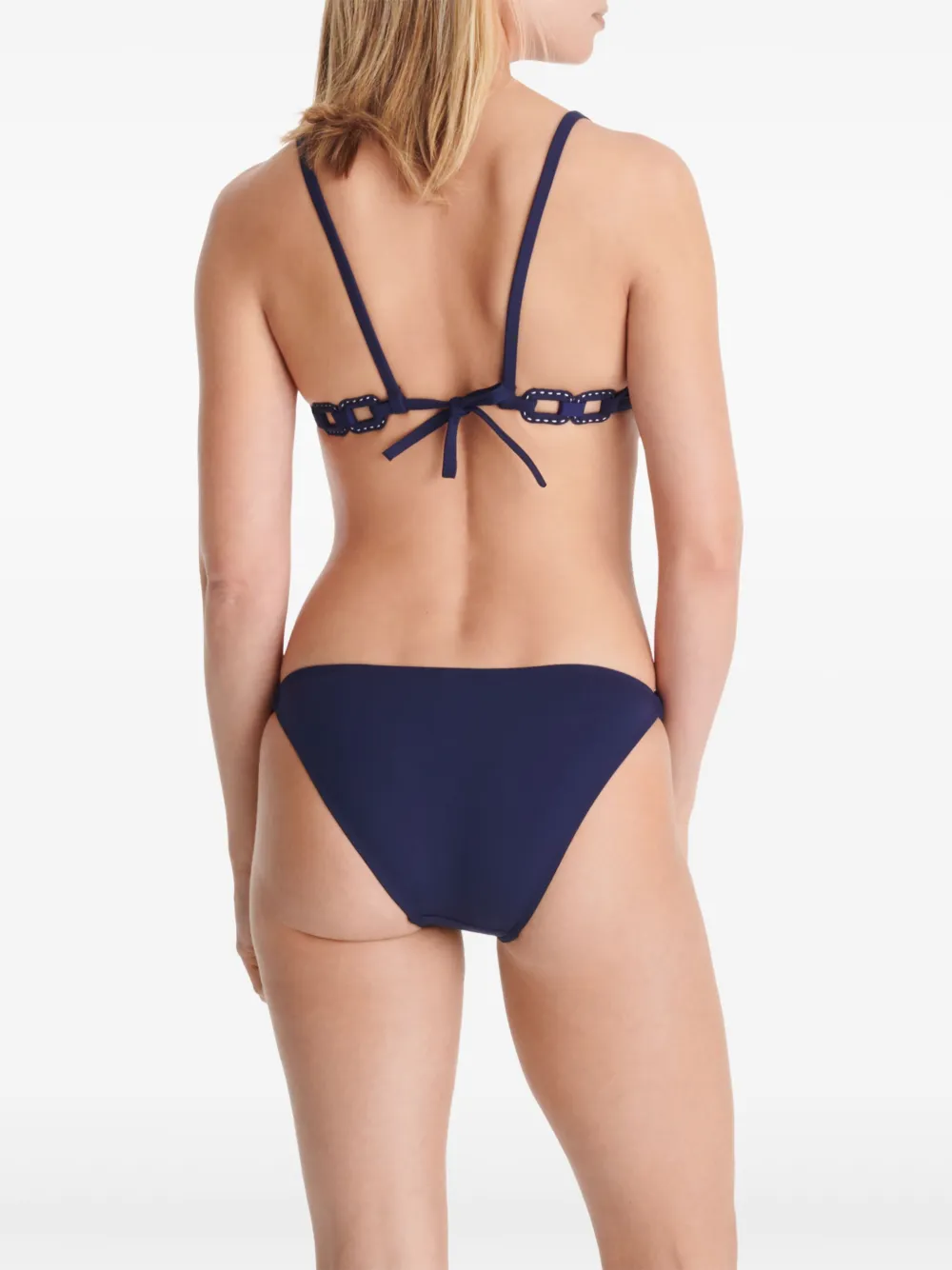 Eres Tourbillon Triangle Bikini Top In Blue