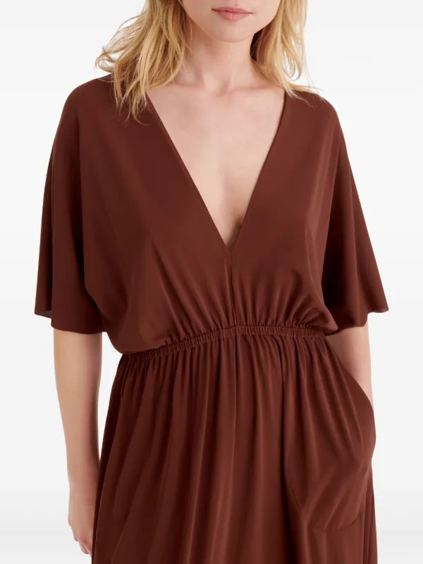 eres maxi dress Eres gathered jersey maxi dress in pink - Cala De La Cruz