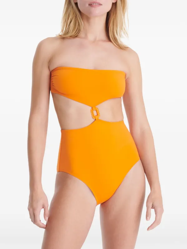 ビキニ ERES Women Swimsuit 032516 CUIVRELUREX Orange ERES Marina Swimsuit | Orange | FARFETCH CA