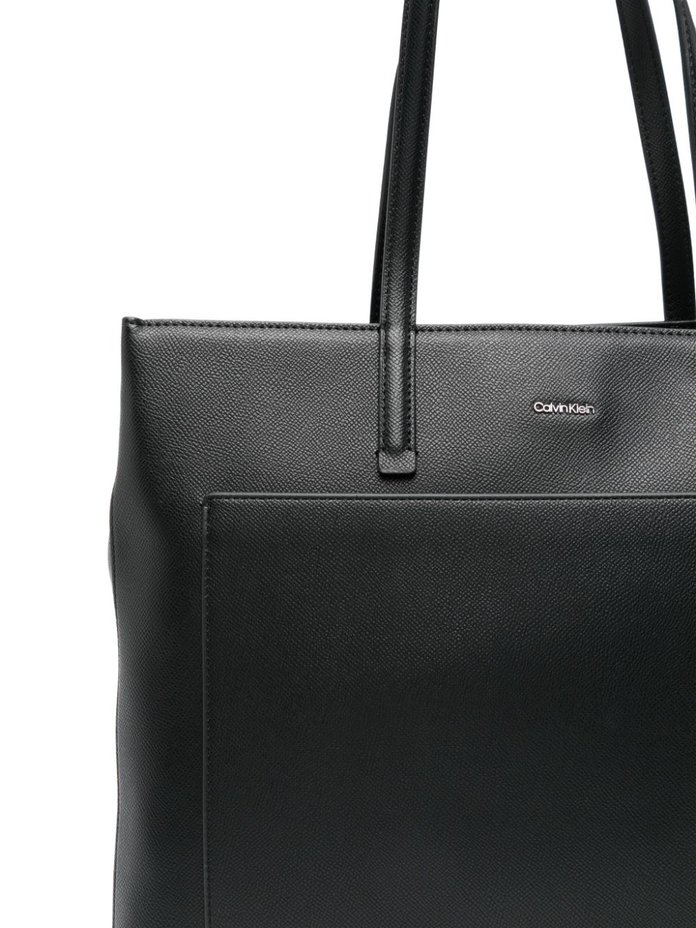 Calvin Klein Shopper met logobedel Zwart