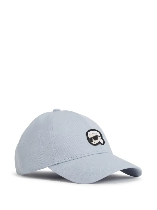 Karl Lagerfeld Kids Pale Blue Baseball Cap with Embroidered Characters Karl Lagerfeld Paris Women main image 4