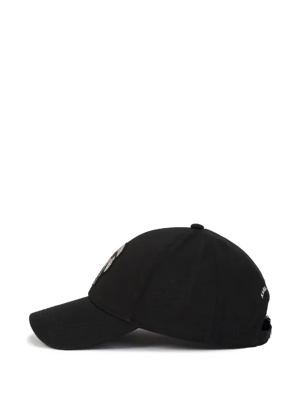 Karl Lagerfeld Ikon ラインストーン キャップ | ブラック | FARFETCH JP