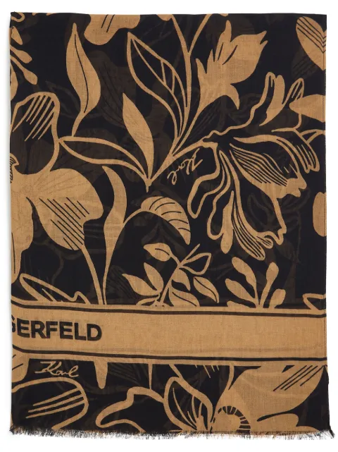 Karl Lagerfeld K/Essential printed scarf