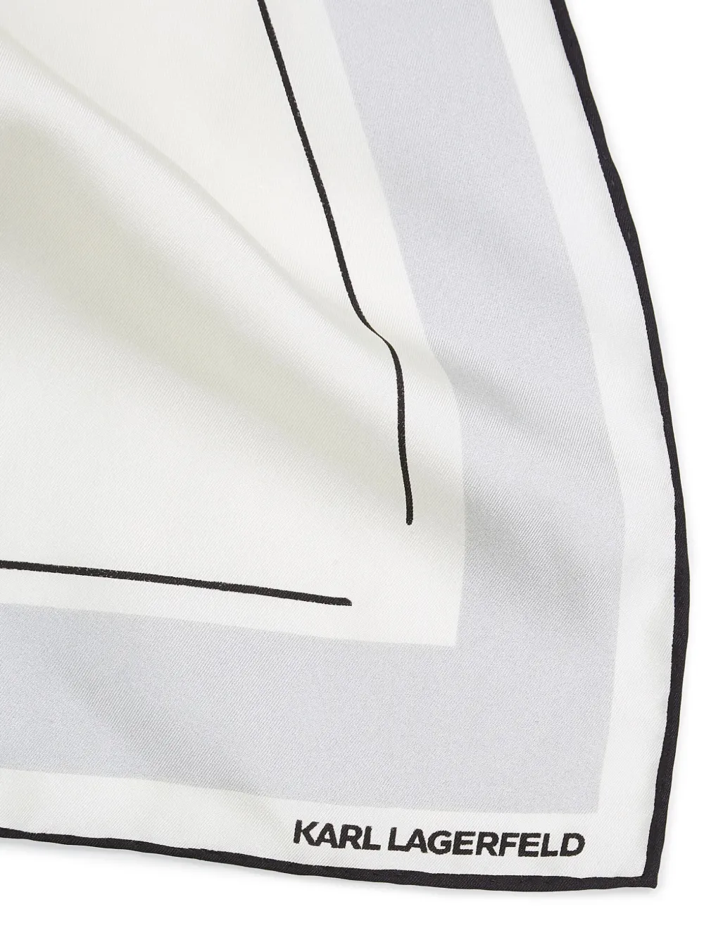 Shop Karl Lagerfeld X Jorge Parra Printed Scarf In White