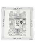 Karl Lagerfeld x Jorge Parra printed scarf - White