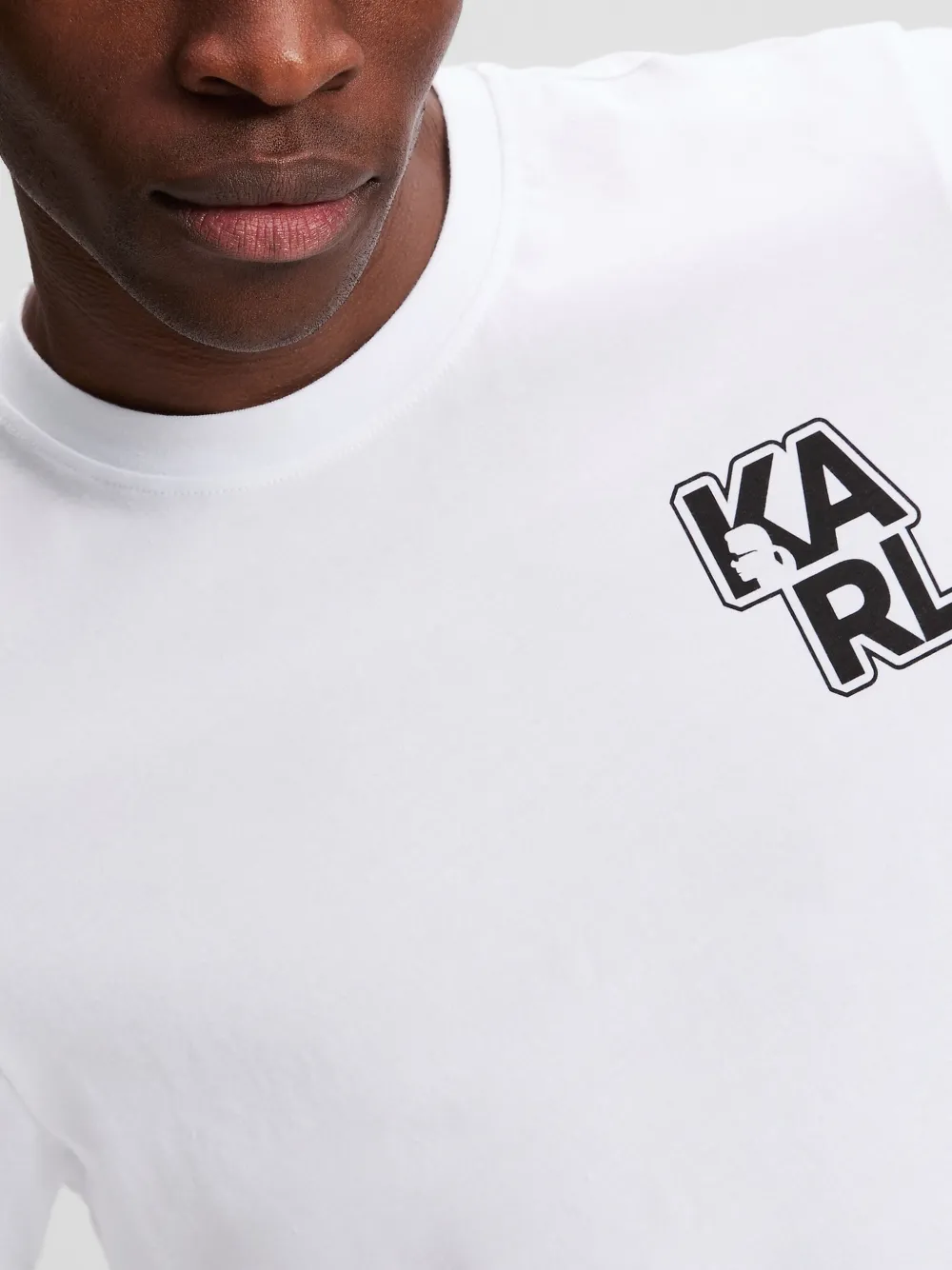 Karl Lagerfeld T-shirt van biologisch katoen Wit