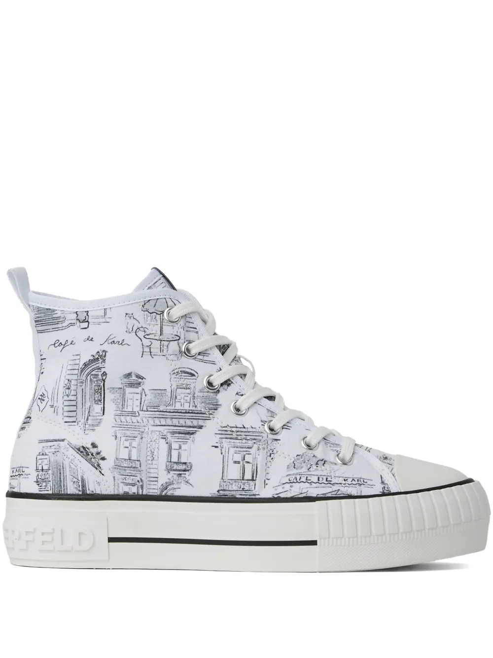 Karl Lagerfeld x Jorge Parra Kampus Max sneakers White