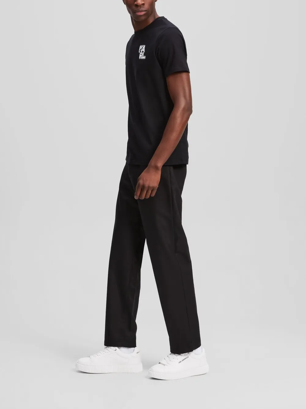Karl Lagerfeld T-shirt met logo Zwart
