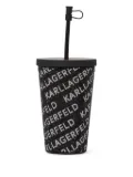 Karl Lagerfeld rhinestone to go cup - Black