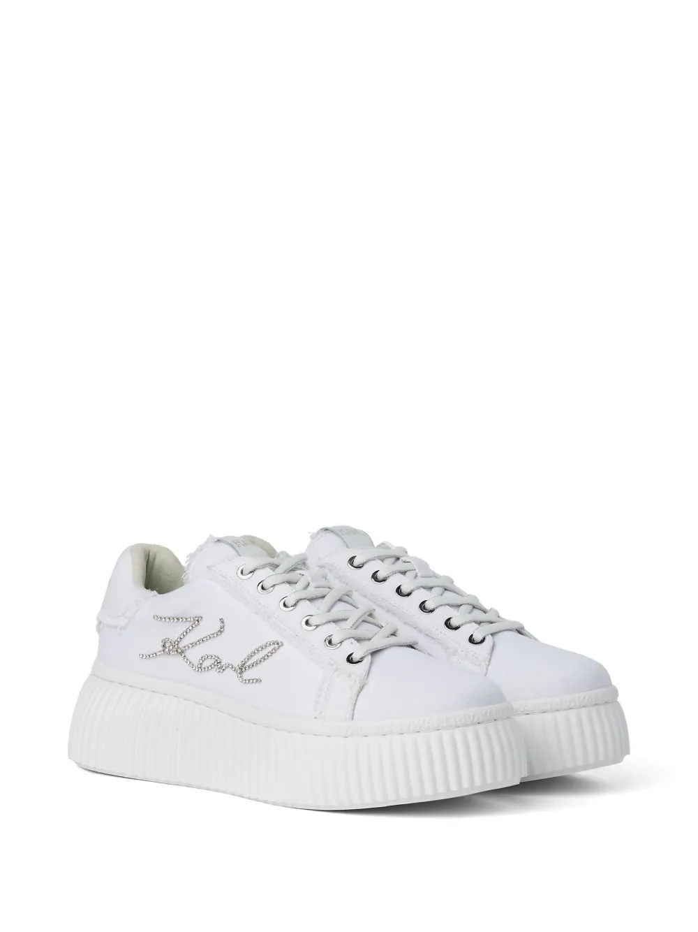 Karl Lagerfeld Kreeper sneakers - Wit