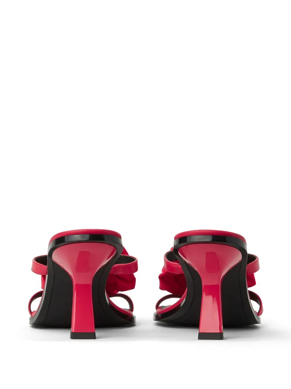 Karl Lagerfeld 85mm floral-appliqué mules Red