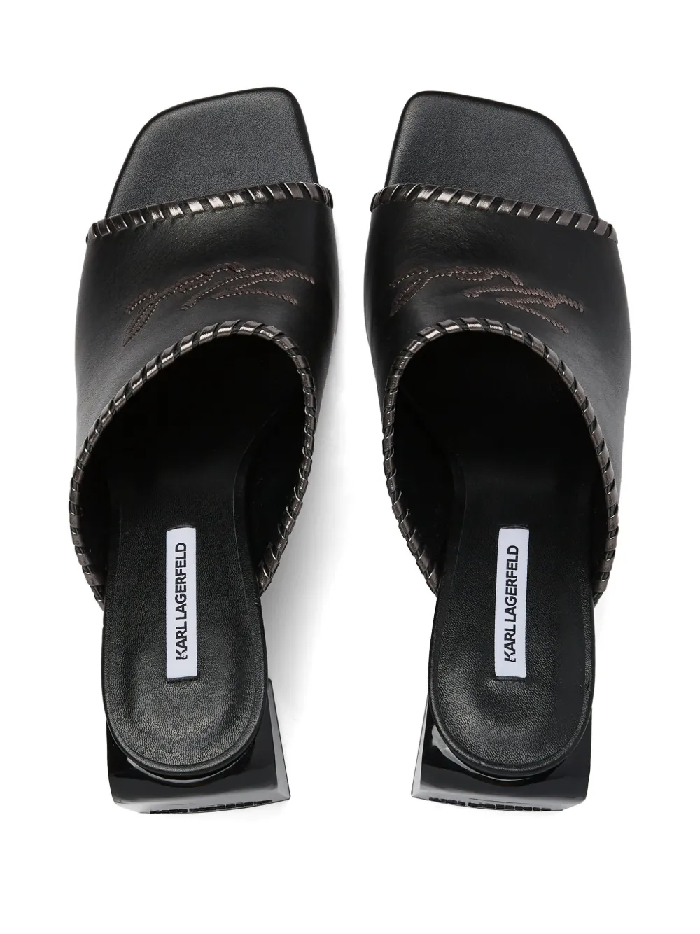 Karl Lagerfeld 90mm Astra Nova mules Black