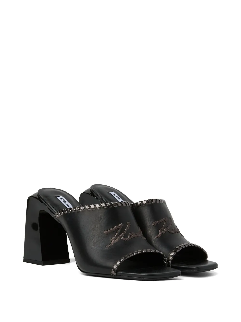 Karl Lagerfeld 90mm Astra Nova mules Black