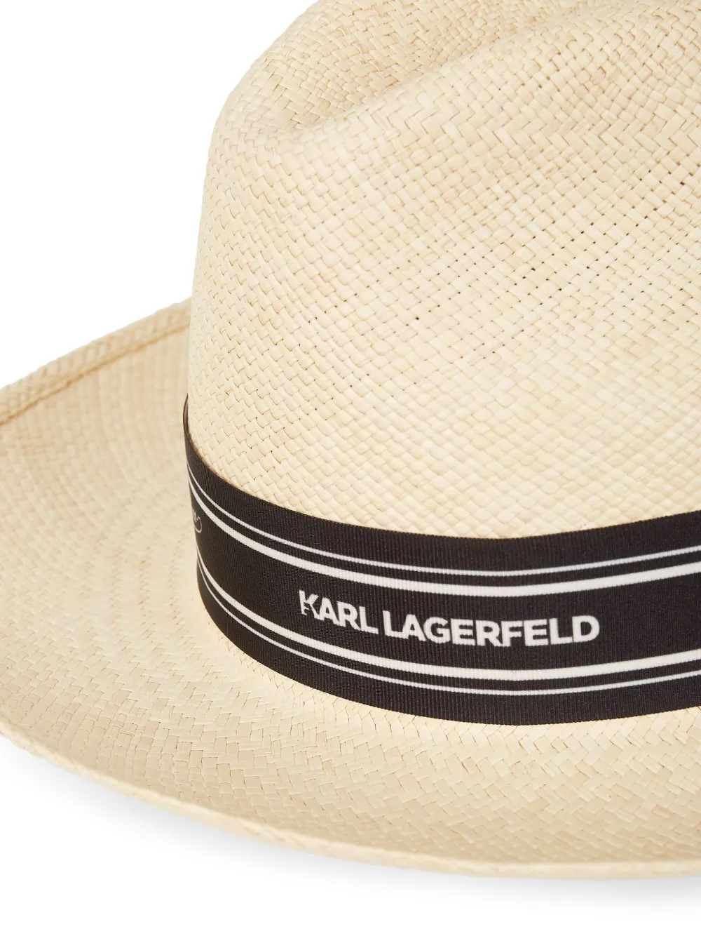Karl Lagerfeld x Borsalino panama hoed Beige
