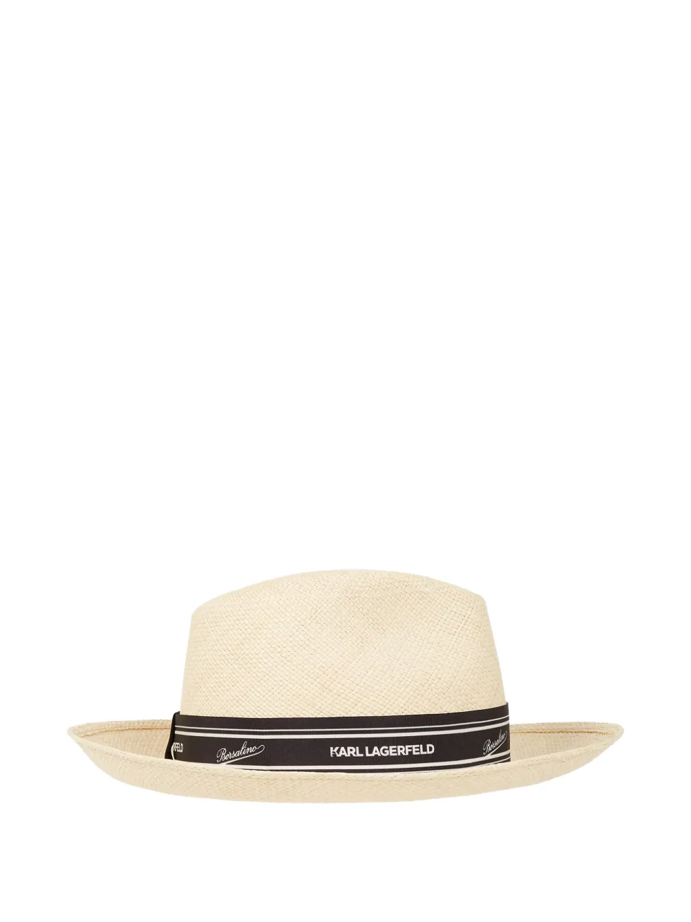 Karl Lagerfeld x Borsalino panama hoed Beige