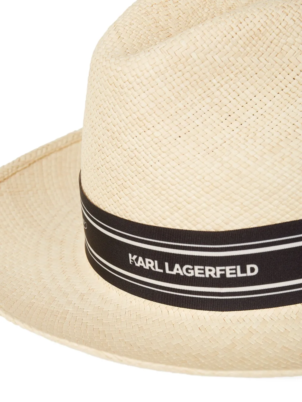Karl Lagerfeld x Borsalino panama hoed Beige