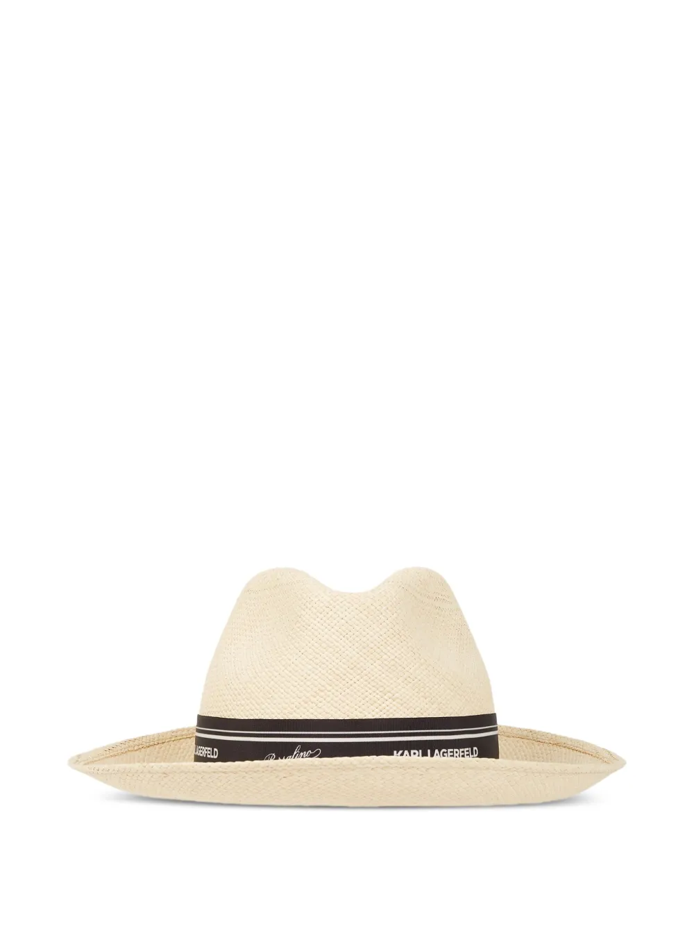 Karl Lagerfeld x Borsalino panama hoed Beige