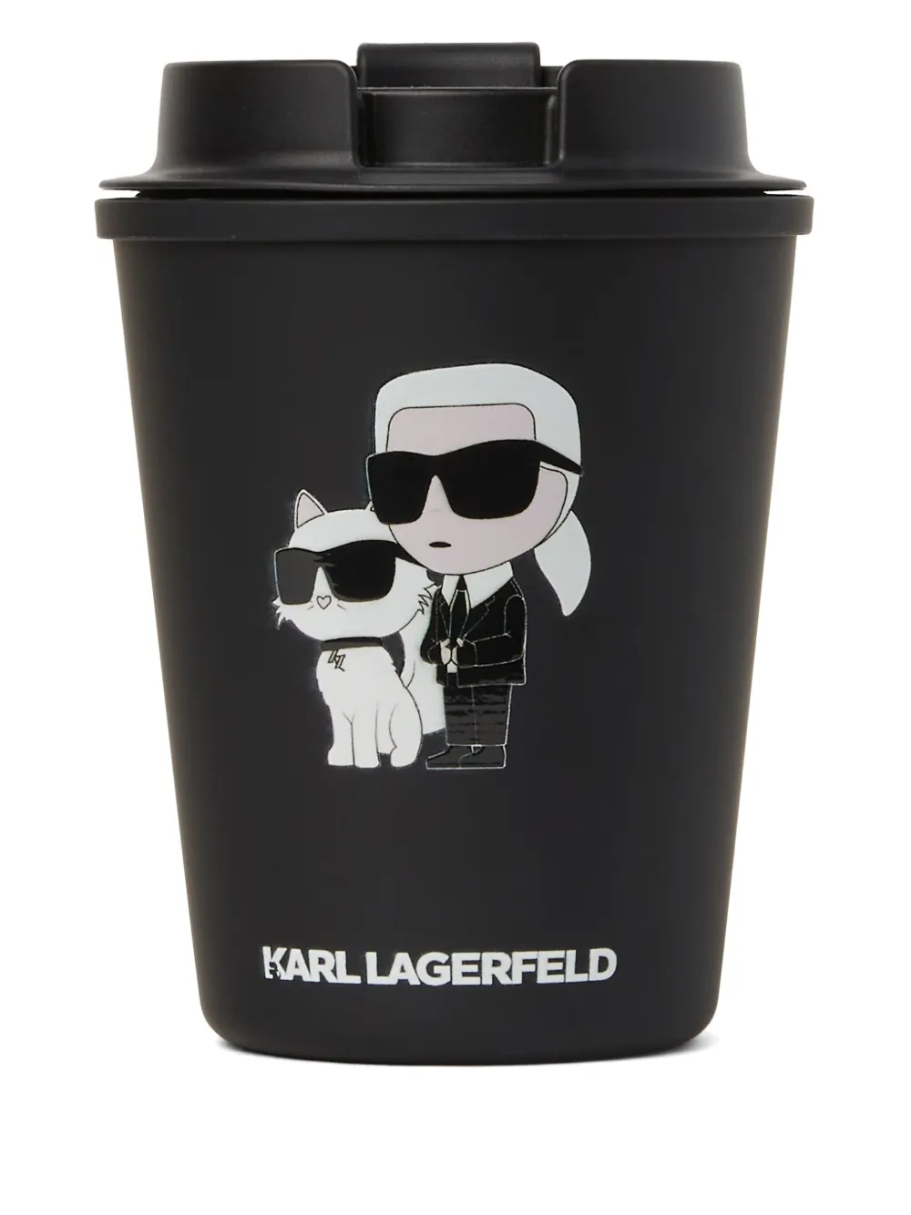 Karl Lagerfeld Ikon travel mug | Black | Image 1
