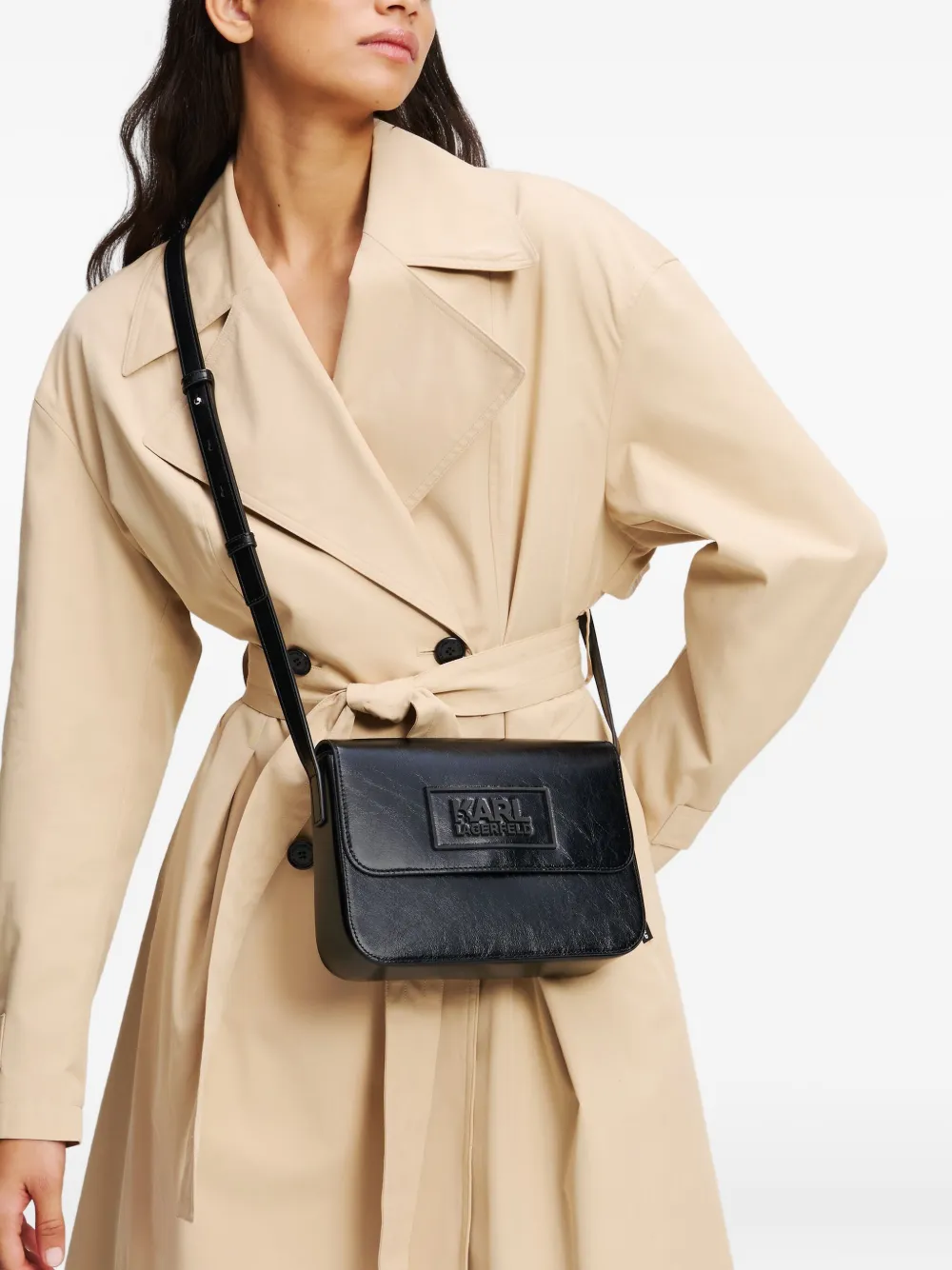 Karl Lagerfeld K Stone cross body bag Zwart