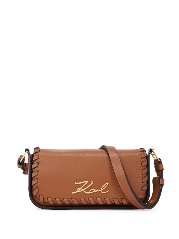 Karl Lagerfeld Sacoche Signature Marron FARFETCH MA