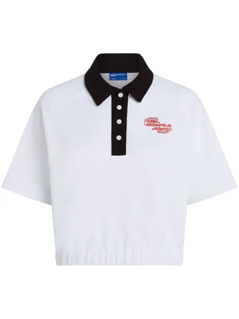 Karl Lagerfeld Jeans logo-print polo shirt