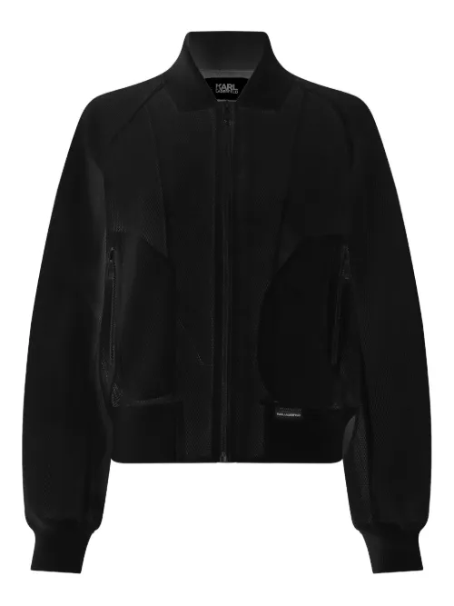 Zip-up bomber jacket - Karl Lagerfeld - Modalova