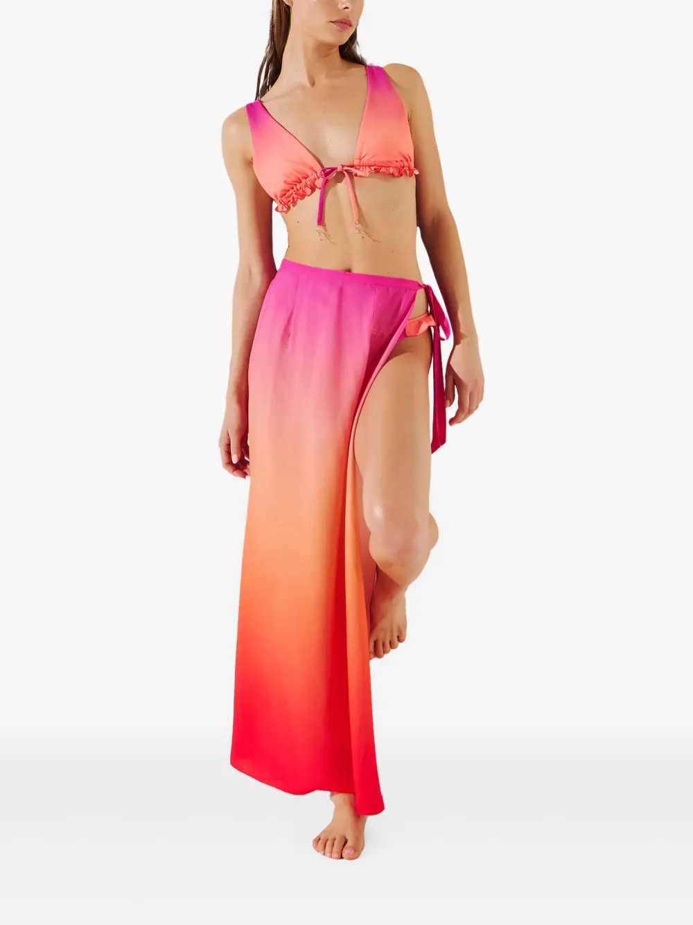 Karl Lagerfeld Triangel bikinitop Roze