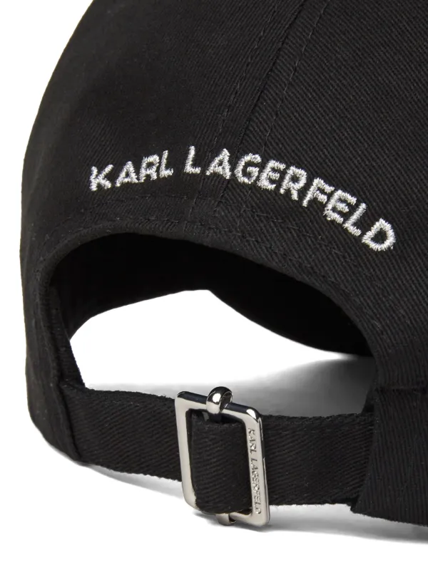 Karl Lagerfeld Ikon Pin Cap | Black | FARFETCH display picture 1