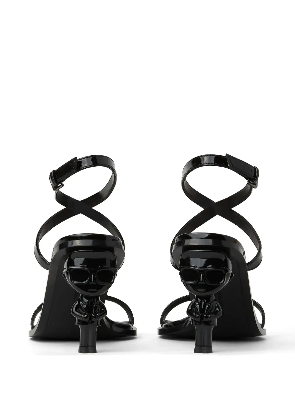 Karl Lagerfeld NFT heel ankle-strap sandals Black