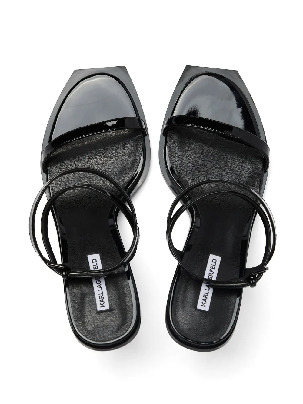 Karl Lagerfeld NFT heel ankle-strap sandals Black