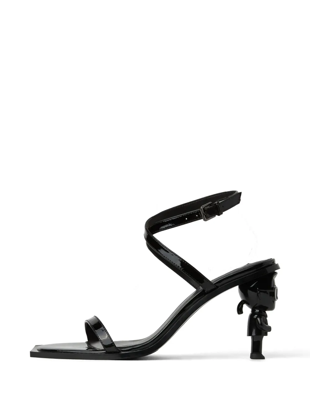 Karl Lagerfeld NFT heel ankle-strap sandals Black