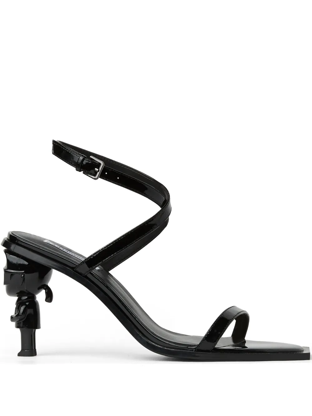 Karl Lagerfeld NFT heel ankle-strap sandals Black