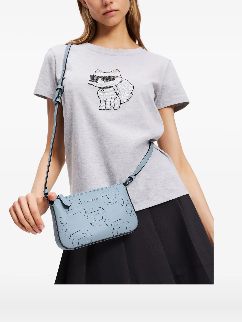 Karl Lagerfeld Ikon crossbodytas Blauw