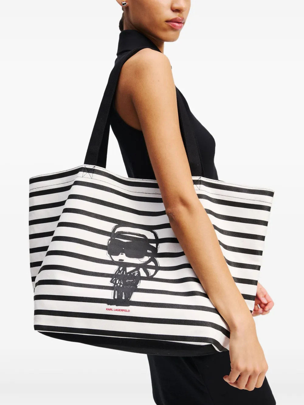 Karl Lagerfeld Ikon shopper - Wit