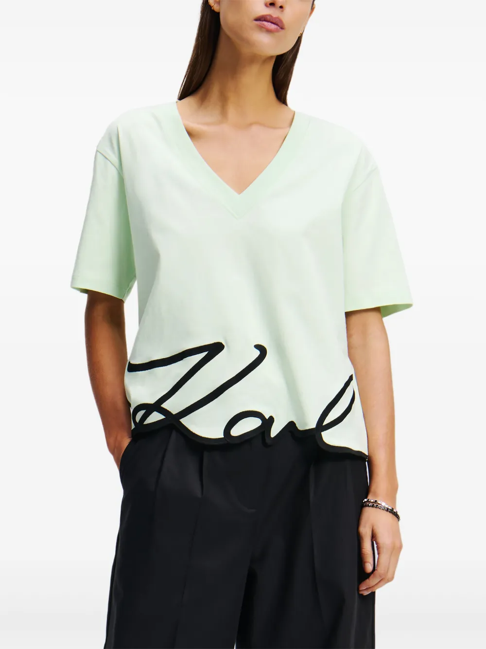 Karl Lagerfeld Kenmerkend T-shirt Groen