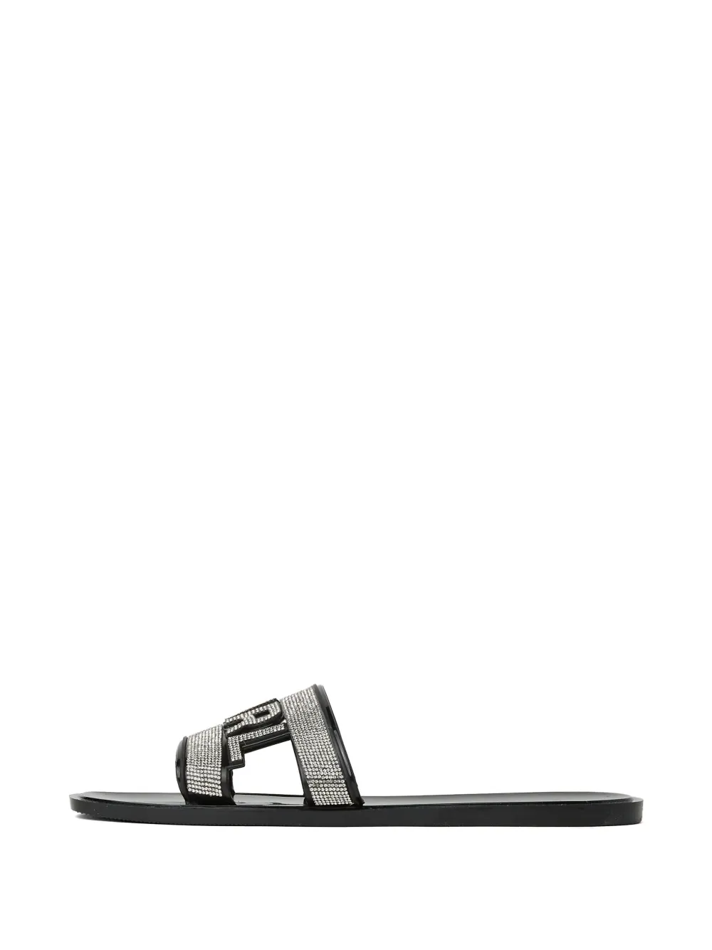 Karl Lagerfeld Jelly Sparkle cut-out sandals Black