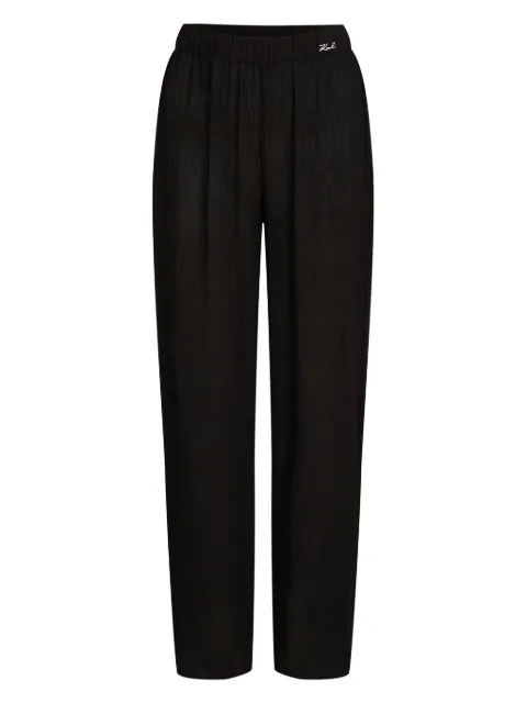 Karl Lagerfeld pantalones de playa plisados
