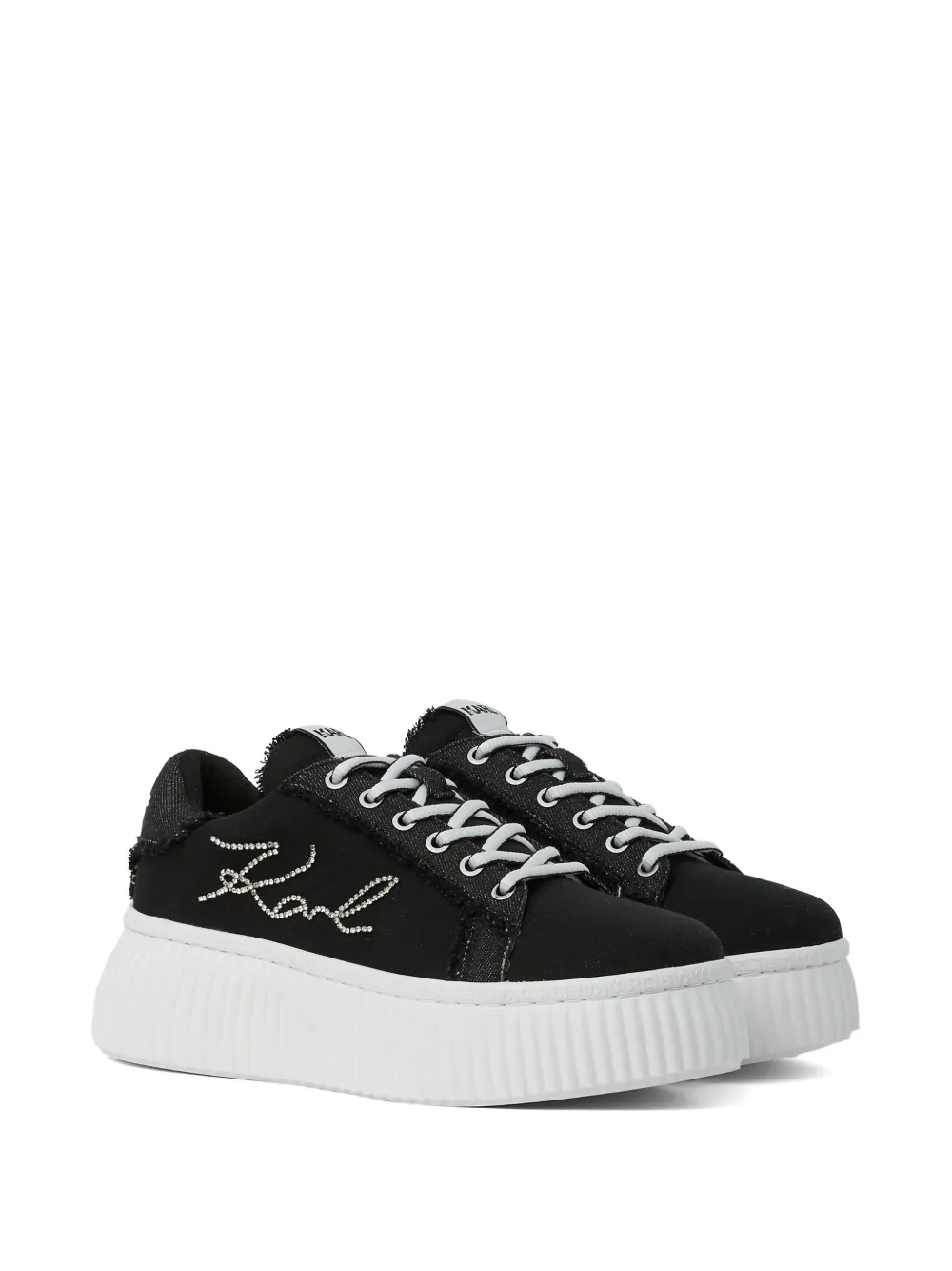 Karl Lagerfeld Kreeper sneakers - Zwart