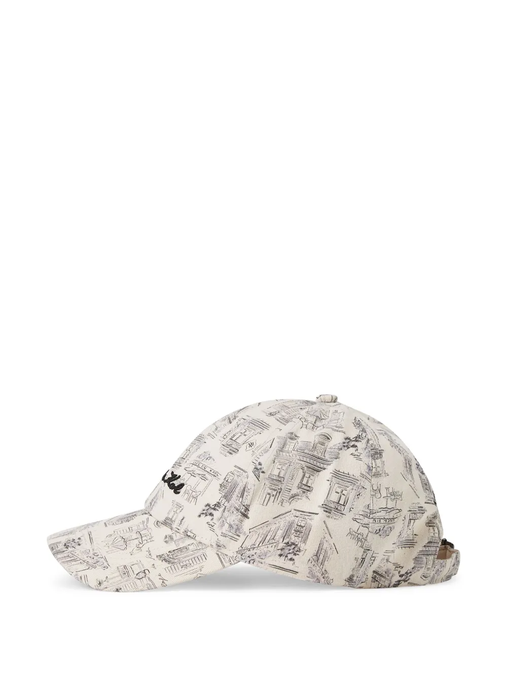 Karl Lagerfeld x Jorge Parra pet met all-over print Grijs