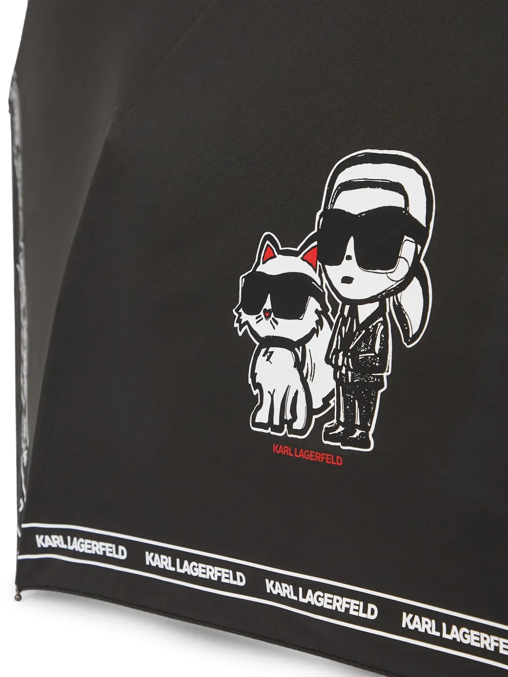 Karl Lagerfeld Ikon paraplu - Zwart