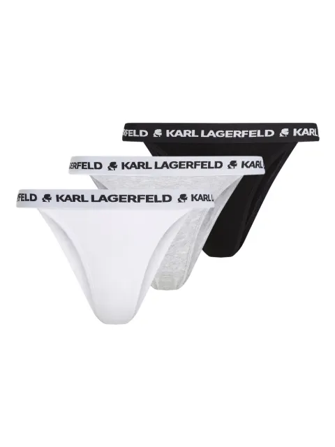 Karl Lagerfeld three-pack logo briefs 