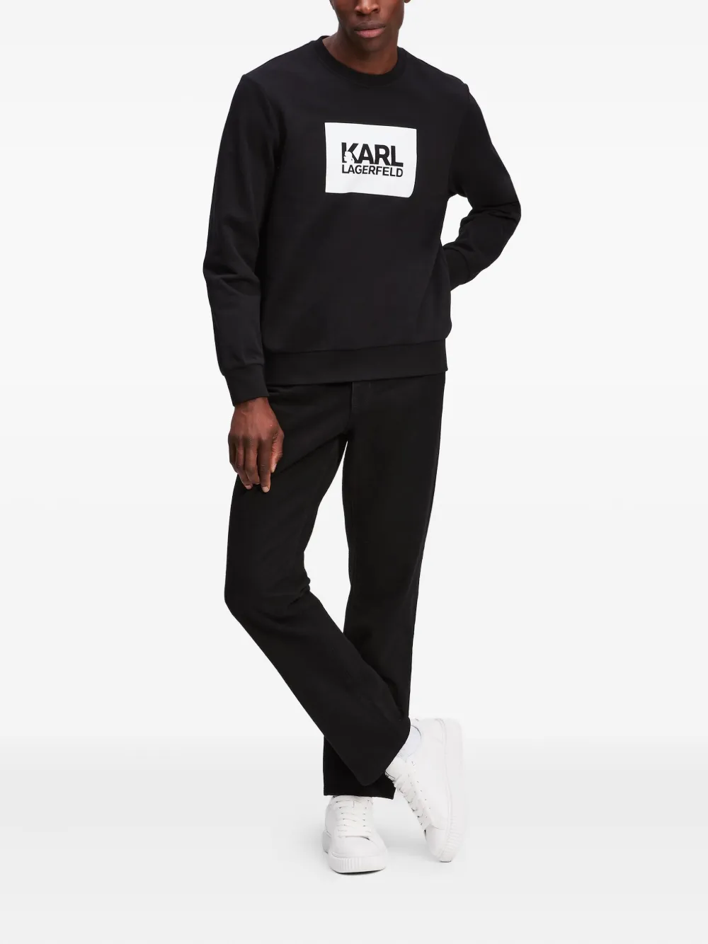 Karl Lagerfeld سويت شيرت بطبعة شعار الماركة | سويت شيرتات | Image 2