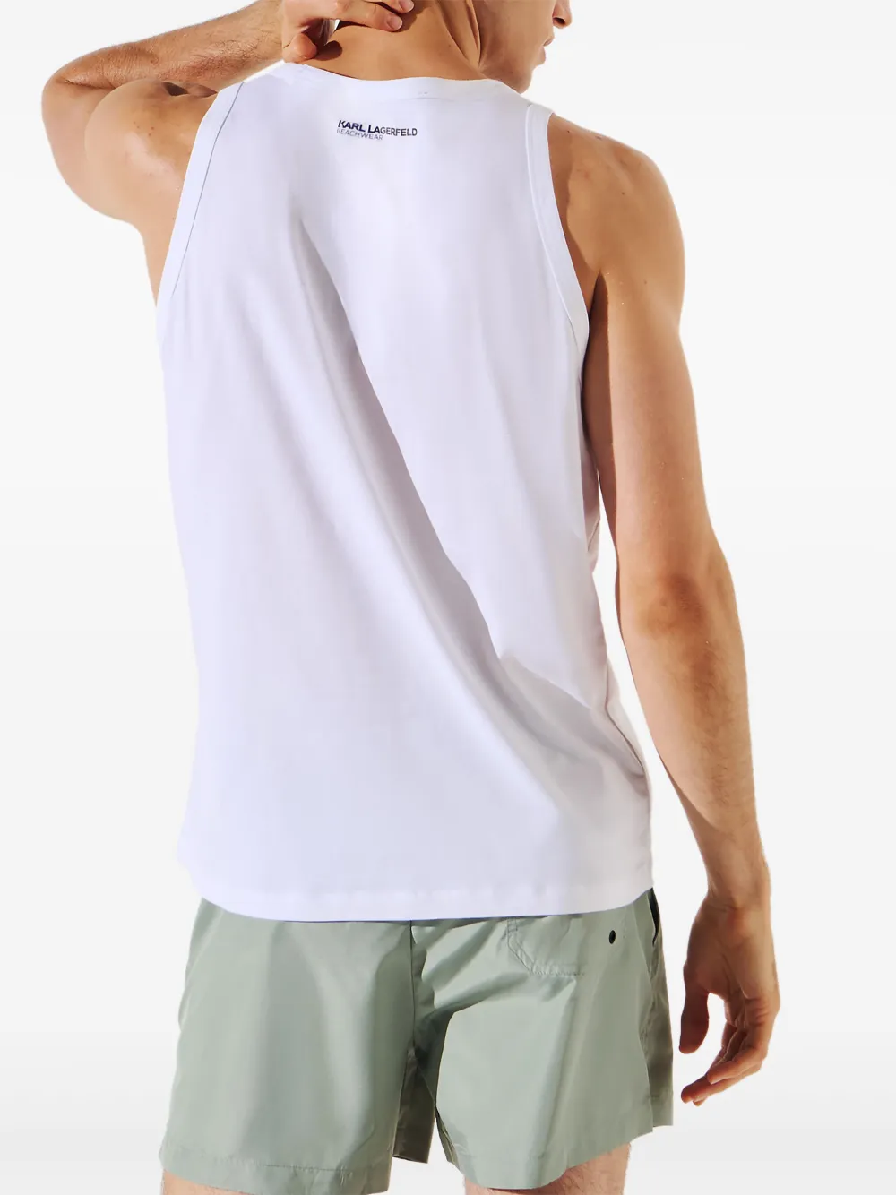 Karl Lagerfeld Tanktop met print Wit