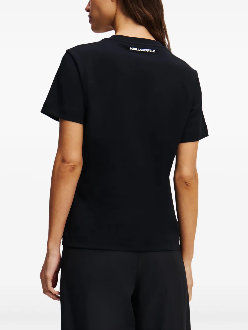 Karl Lagerfeld Ikon Choupette T-shirt Zwart